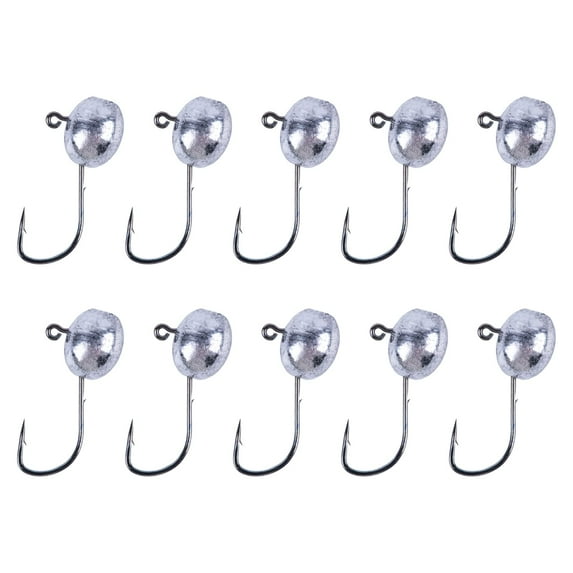 Goture 20Pcs Tube Jig Heads Fishing Hooks - Saltwater & Freshwater Water Drop Fishing Tube Jig Hooks Tube Baits Hooks for Bass Fishing - Tube Jig Heads