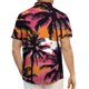 thumbnail image 3 of Blusa y camisa de franela de manga corta con cuello vuelto para hombre, camisa/top de franela de manga corta con estampado hawaiano, camisa deportiva informal de franela para hombre, blusa para hombre, 3 of 5