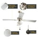 thumbnail image 4 of Ventilador de Techo 42" 4 Aspas 3 velocidades 40w E27 1 Luz LámparaYa  23075-4, 4 of 7