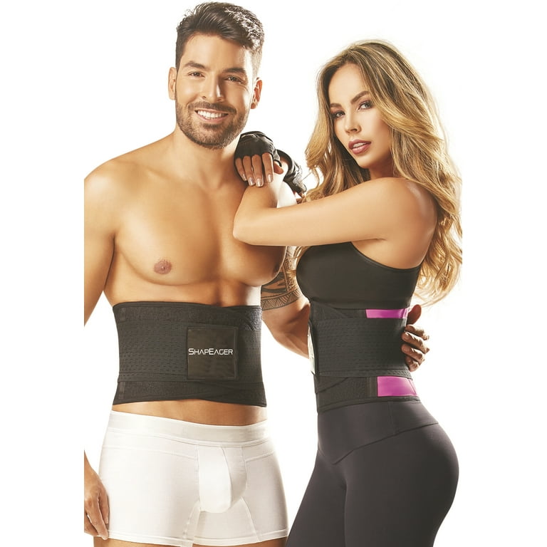 Premium Colombian Shapewear Body Shaper for men women tummy Triple Touch  Fastening Sweat belt Slimming stomach wrap Back support Flatten love handles  Midsection trainer Triple-adjustment Touch bands 