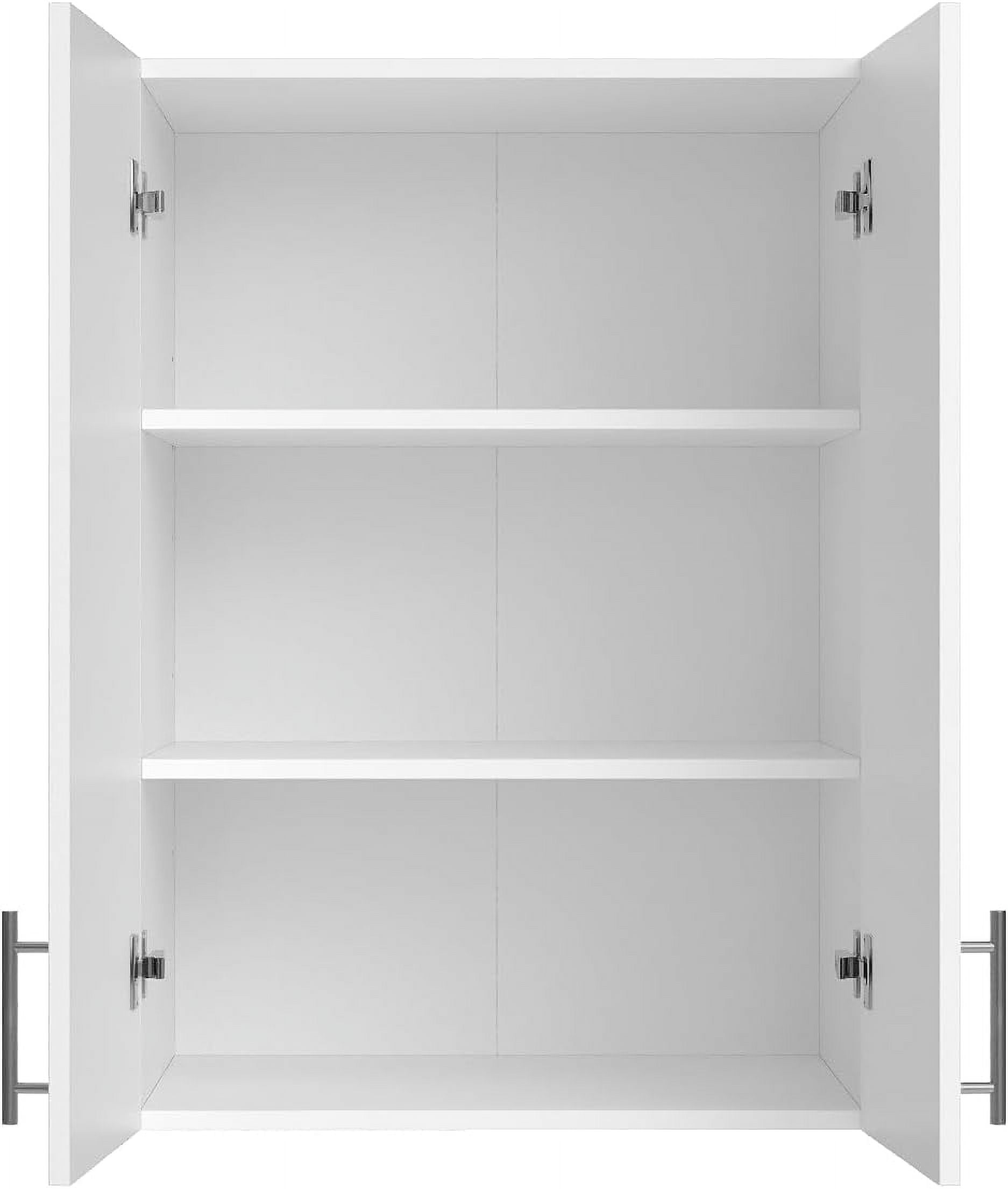 Landmok Wall Cabinet Laundry Room, Medicine Cabinet for Kitchen Bathroom Garage, Wall Storage Cabinet with Adjustment Shelves ,White (2 Pack)