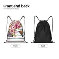 thumbnail image 5 of Bingfone Bird And Floral Drawstrings Backpacks Bags For Men Women Gym Drawstrings Bag, 5 of 9