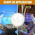 thumbnail image 1 of UPOUART 1Pc Plastic Round Fish Tank Transparent for Desktop Decor Pet Lovers, 1 of 8