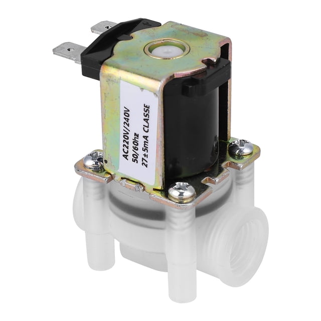 Válvula Solenoide De Plástico NC De Agua G1/4 Pulgadas, Válvula De Entrada De Normalmente Agua Cerrada, CA 220V