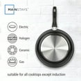 thumbnail image 4 of Mainstays 3-Piece Nonstick Aluminum Skillet Set, Black Finish Set of 3, 4 of 8