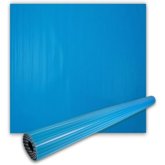 XtremepowerUS Stay-Put Swimming Pool Ladder Mat - Non-Slip, Wide Ribbed, Protective Pad, 36" x 36" , 0.125" Thick, Powder Blue, Protective Pool Ladder Pad Step Mat Swimming Pool Step Pad