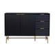 thumbnail image 2 of Credenza Bufetera Top Living con Puertas y Cajones Diseño Acanalado Negro y Dorado, 2 of 12