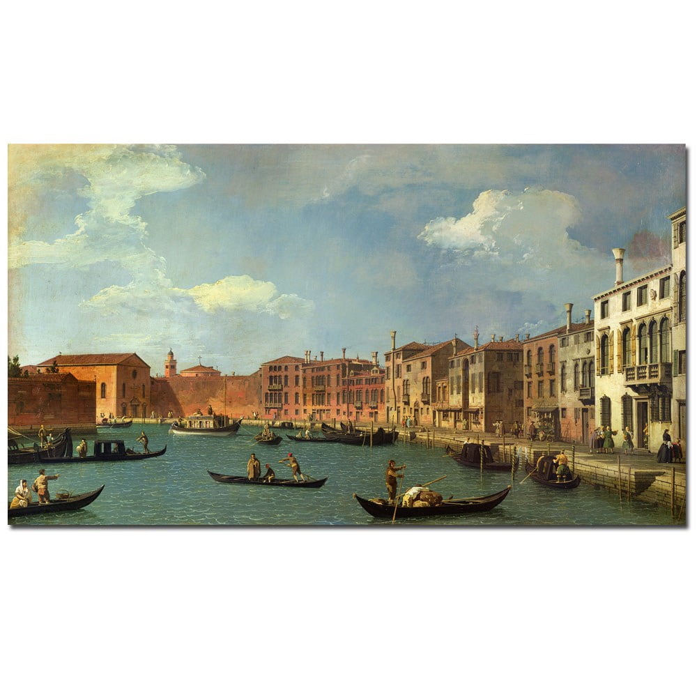 Trademark Fine Art "Canal of Santa Ciara Venice" Canvas Art by Canaletto