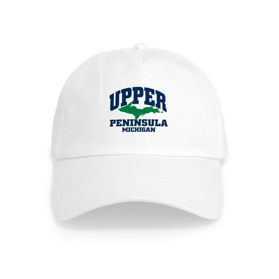 CafePress - Upper Peninsula Cap - Adjustable 100% Brushed Unisex Casual Cotton Baseball Cap, Beige, 1