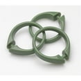 thumbnail image 1 of USCRD-42 Sage Plastic Shower Curtain Hooks, Set Of 12, 1 of 1