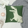 thumbnail image 2 of Nawypu  Dinosaur Rawr Means I Love You Home Decorative Throw Pillow Cover Set of  Inspirational Quote Cushion Case for Boy Kid, Bedroom Nursery Sofa Couch Decor Dino Baby Shower Decoration, 2 of 5