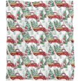 thumbnail image 4 of Christmas Holiday Throw Blanket for Couch Soft White Christmas Fleece Blanket Christmas Blankets and Throws, 50x60 Inch, 4 of 6