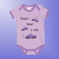 thumbnail image 4 of That's How I Roll - Baby Girl 2-Piece Clothing Set | Onesie Bodysuit or T-shirt with matching Sweatpants | Short Sleeve | Cotton | Baby Shower Gift | 0-36 months, 4 of 5