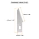 thumbnail image 2 of Hojas de cuchillo Exacto de acero de manganeso Uxcell, recambios de cuchillo hobby plateado de 1.63 pulgadas, 100 piezas, 2 of 7