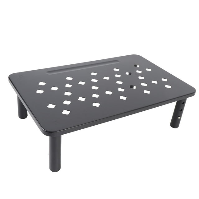 Computer Monitor Stand Riser, 20kg Load Capacity Prevent Overheating TV Riser Desktop Stand Easy Assembly Height Adjustable for Printer
