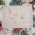 thumbnail image 5 of fenteer Rings Display Tray Ear Studs Organizer for Rings Studs Earrings Bedroom Home Beige, 5 of 8