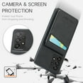 thumbnail image 5 of Phone Case for Samsung Galaxy A52 5G, Back Credit Card Holder Wallet Cover Study Kickstand PU Leather Magnetic Clasp RFID Blocking Case for Samsung Galaxy A52 5G Cases Women, Black, 5 of 9
