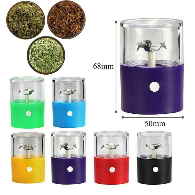 Electric Grinder Portable Auto Mill Blender Crusher Machine USB Rechargeable for Herb Red