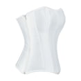 thumbnail image 5 of Edvintorg Waist Trainer for Women Cropped Tummy Control Strapless Body Shaper Zip Up Casual Shapewear Women Corset Top Women'S Clothing White XXL, 5 of 9