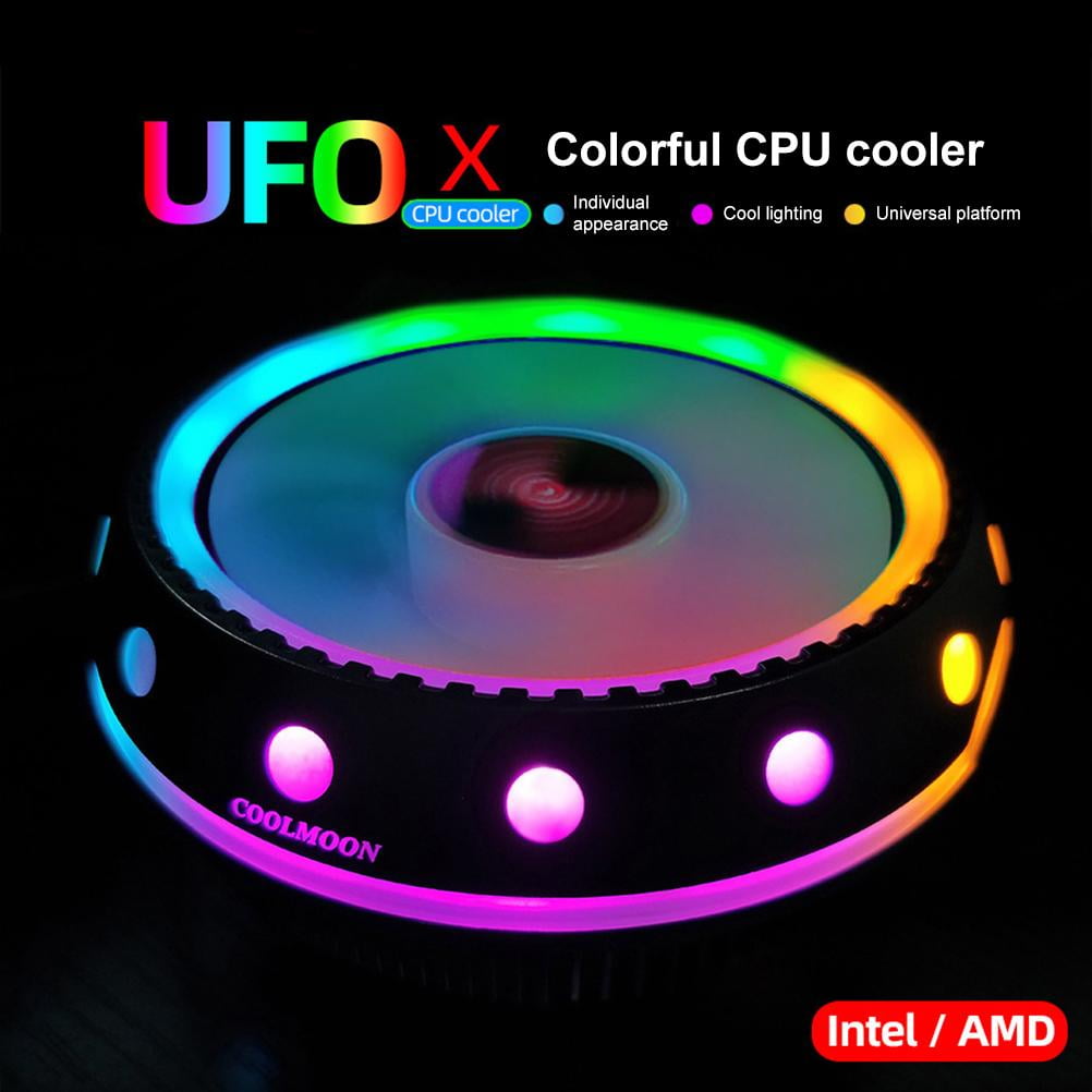Destyer Case Fans Quiet Computer Cooling PC Fans Colorful CPU Coolers