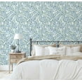 thumbnail image 5 of S4Sassy Peel & Stick Vinyl Wallpaper, Chic Watercolor Leaf Wallpaper Contact Paper Waterproof- Blue,25"x240", Textured Finish, Removable Wall Covering for Home Decor in Bedrooms, Renter Space, 5 of 9