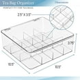 thumbnail image 6 of Sorbus Stackable Tea Bag Organizer with Hinged Lid, 12 Compartments, Plastic Tea Storage Holder for Kitchen, Set of 1, 6 of 9