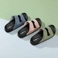 thumbnail image 4 of Roxoni Womens Cushioned Two Strap Footbed Sandals Lightweight Open Toe Slide Sandals, 4 of 4