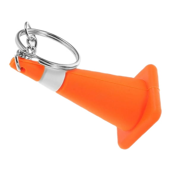 ELAYARD Cute Keyrings Keychain Orange PVC 1Pcs Kawaii Mini Design Decorative Charm Accessories