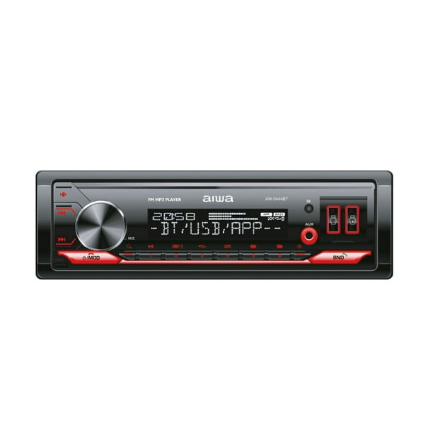 Autoestéreo para auto Aiwa AW-5444BT con USB, bluetooth y lector de tarjeta SD