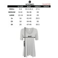 thumbnail image 6 of KOGMO Womens Short Sleeve V Neck Loose Fit Basic Knit Tunic Top (S-3X), 6 of 6