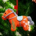 thumbnail image 4 of 2026 Year of The Horse Mascot Figurine, Horse Plush Ornament Mascot, Chinese Zodiac Horse Pendant Statues for Tabletop Home Office Decors, Zodiac New Year Blessing Souvenir(Saffron), 4 of 8
