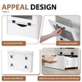 thumbnail image 4 of JOIVI Potato Storage Wood Bin, Wooden Bread Storage Bins with Removable Drawer & 2 Doors, 16'' Onion Organizer with Grocery Section, Vegetable Organization Cabinet for Kitchen, White, 4 of 9