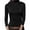 Black, variant on Lenpel Women's Thermal Shirts Fleece Lined Turtleneck Long Sleeve Pleated Front Slim Base Layer Tops Soft Undershirts(Black,X-Large)