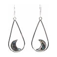 thumbnail image 1 of Earrings Teardrop with Abalone Half Moons, 1 of 2