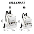 thumbnail image 2 of FORMRS Mini Backpack Purse for Women Travel Daypack Casual Shoulder Bag, White Cat, 2 of 7