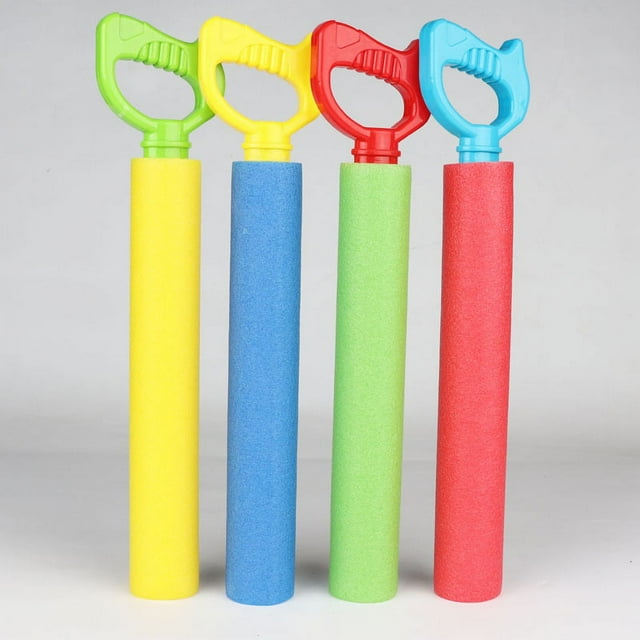 Water Squirter for Kids-4 Pack Range Water Shooter Water Blaster para niños Espuma Piscina Pistola de agua Cañón para niños Niñas Adultos Diversión de verano