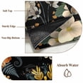 thumbnail image 6 of Bohemia Area Rugs 8'x10', Washable Small Throw Rugs for Living Room Patio, Vintage Boho Floral Flowers Leaves Plants Black Indoor Outdoor Rug Non-Slip Low Pile Carpet Runner Reversible Floor Mats, 6 of 8