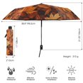thumbnail image 3 of FORMRS Travel Umbrella Folding Auto Open Close Windproof Rain UV Protection, Fall Pattern, 3 of 8