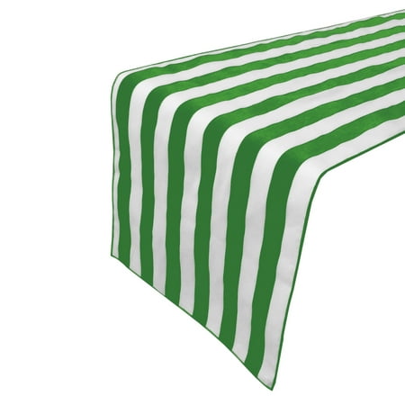 

Stripes and Solid Table Linen Set for Formal or Causal Dining with 1 Solid Polyester Tablecloth with a Set of Napkins and Matching Table Runner