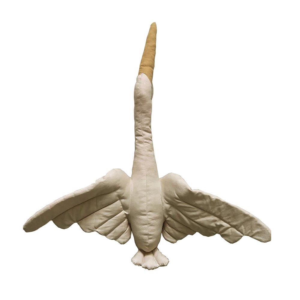 LEEYNEER Baby Swan Doll  Swan Wall Decor Ceiling Hanging Swan Soft Stuffed Toy for Kids Room Crib Mobile Nursery Room Decor