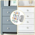 thumbnail image 4 of 4 Pieces Set Drawer Pulls Handle Square Wardrobe Cabinet Knobs with Stainless Steel Screws Furniture Kitchen Decor, 4 of 5