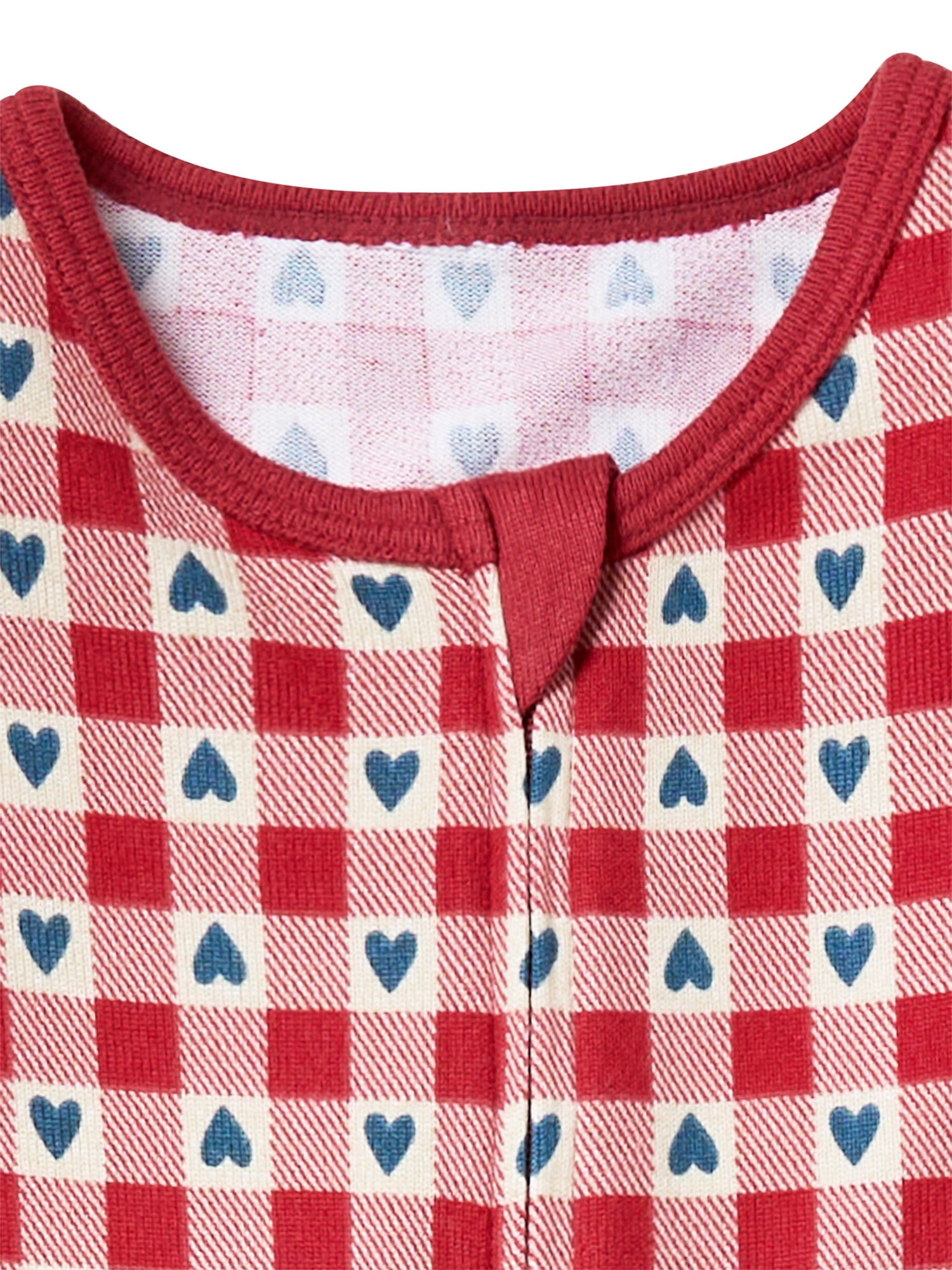 Modern Moments by Gerber Baby & Toddler Neutral Valentine´s Day Super Soft One-Piece Pajama, Sizes 0/3M-5T