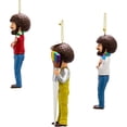 thumbnail image 4 of Kurt Adler Plastic Ornaments for Christmas Tree, Bob Ross (Set of 3), 4 of 4