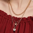 thumbnail image 3 of SOHI Women's Gold Everyday Multi-Layer Necklace, 3 of 6