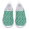 thumbnail image 1 of Zapatos casuales para mujer con estampado de trébol en 3D del Día de San Patricio, zapatos para caminar de malla transpirable, mocasines de moda para mujer, calzado, 1 of 5