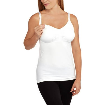 Maternity Essential Seamless Nursing Cami with Removable Pads-- Available in Plus Size