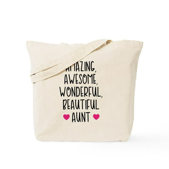 CafePress - Amazing Aunt Tote Bag - Unisex Canvas Tote Bag, Beige, 1-Piece
