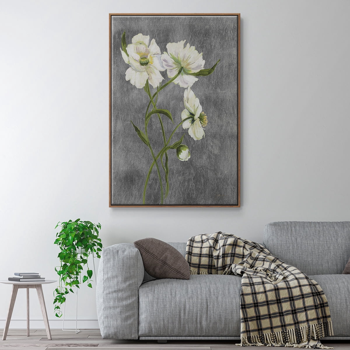 Walking on Sunshine I Framed Premium Gallery Wrapped Canvas - Ready to Hang - 25 x 37 - Walnut Floating Frame