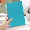 thumbnail image 5 of A5 Spiral Notebook Wirebound Lined Journal Kraft Cover Aesthetic Notebook 100 Pages Ruled Writing Pad Small Note Pads Notebook Office Travel Blue 1 Pack, 5 of 9