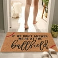 thumbnail image 4 of Funny Welcome Mat Sports Rugby Carpet If We Don'T Answer We Are At The Ballfield Kitchen Rugs Non Slip Washable Personalized Decor 16x24IN Summer Door Mats Coir Door Mat for Home Entrance Decoration, 4 of 6